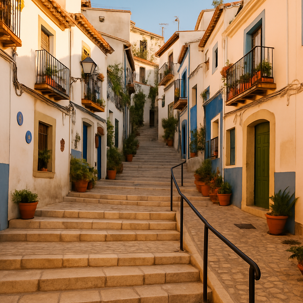 Illustration of Barrio de Santa Cruz