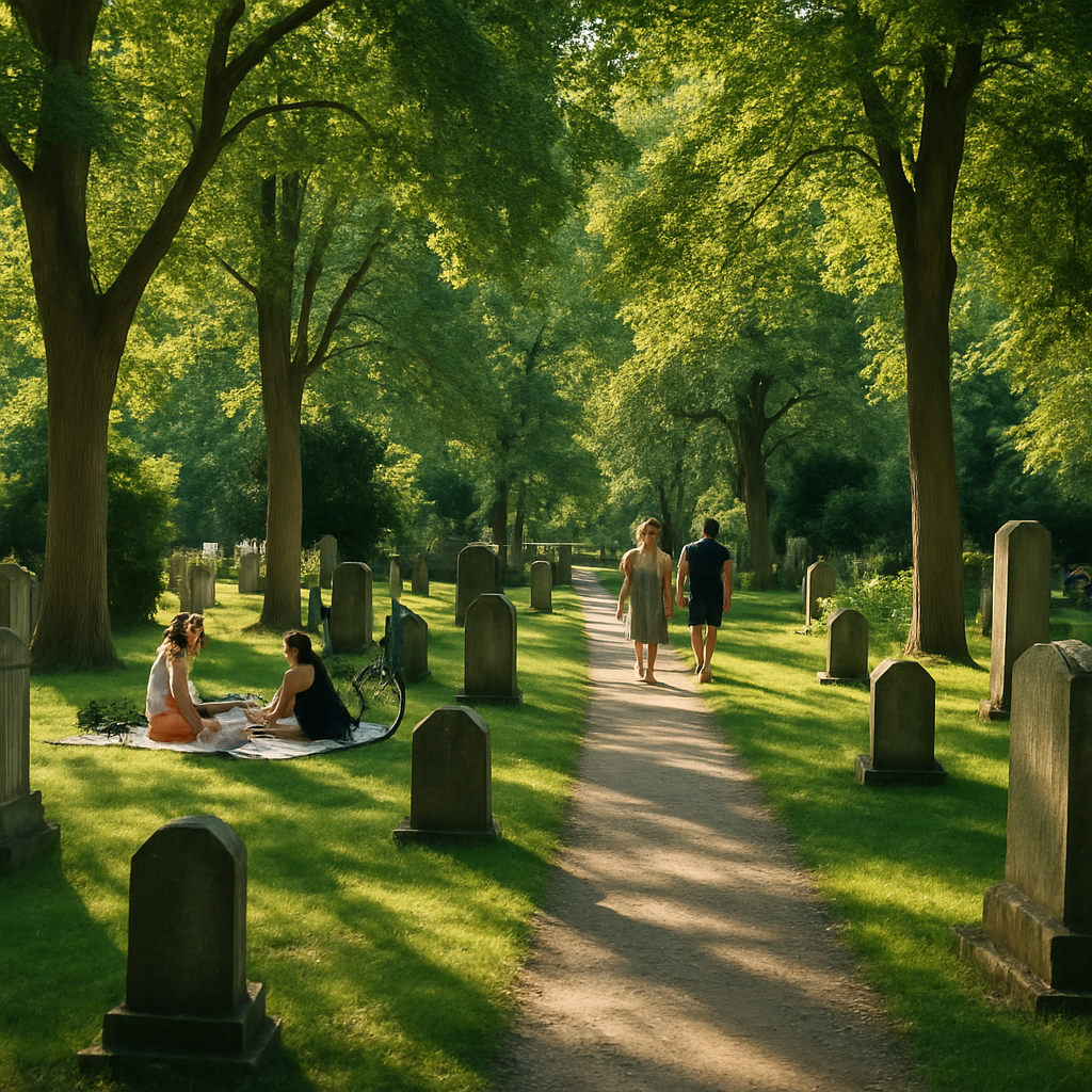 Illustration of Assistens Cemetery (Assistens Kirkegård)