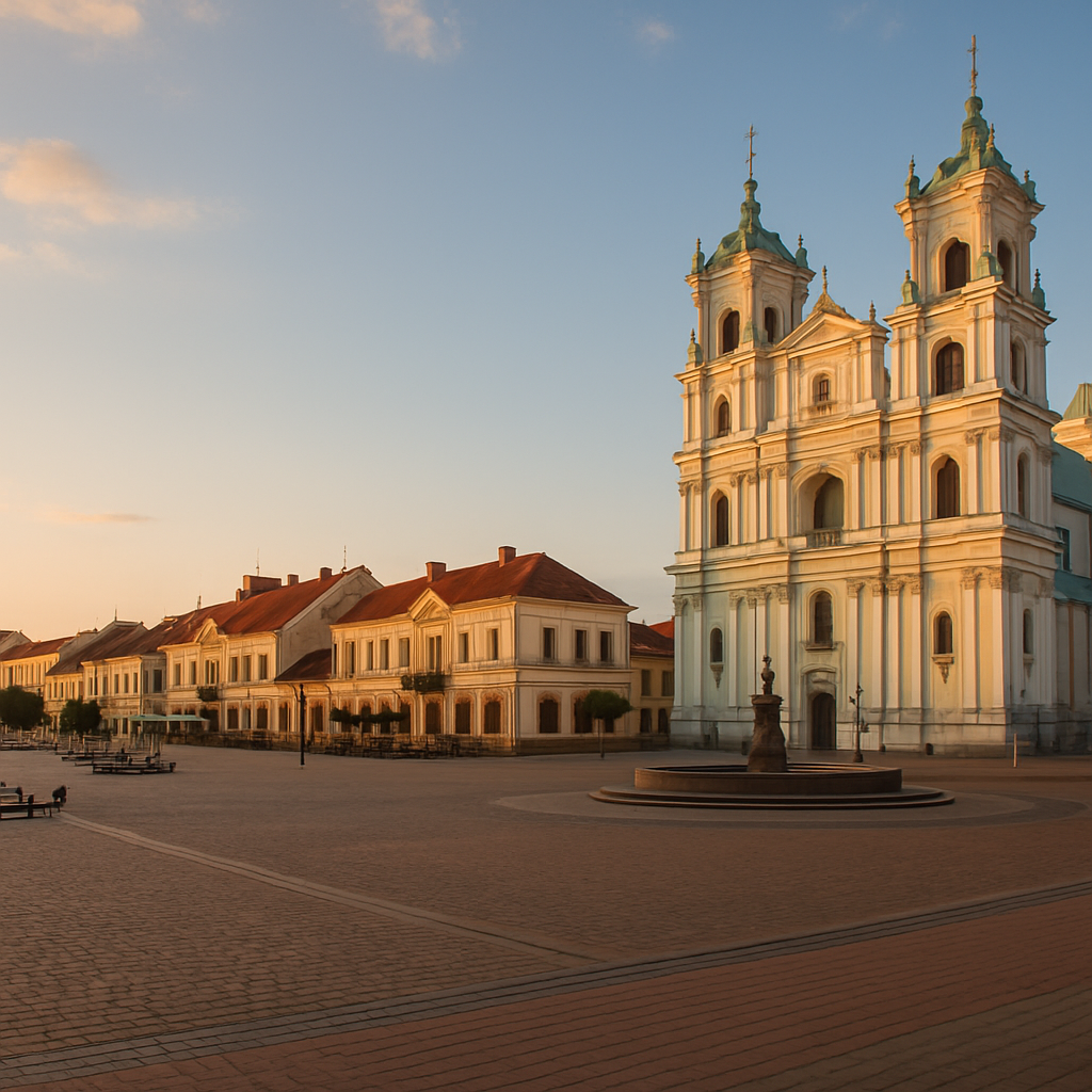 Illustration of Sovetskaya Square (Old Market Square)