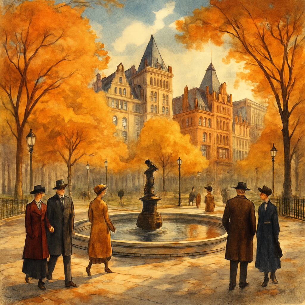 Illustration of Rittenhouse Square