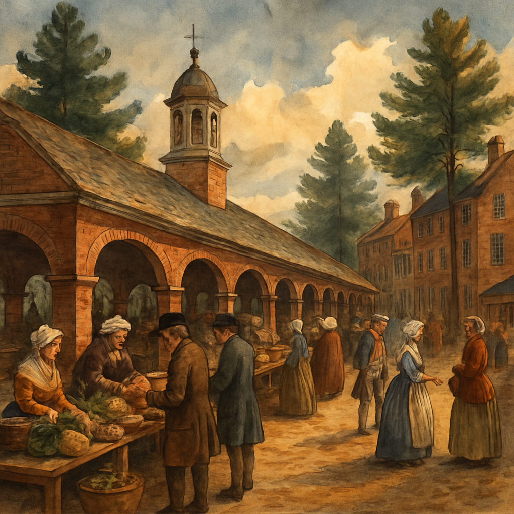 Illustration of Head House Square & Shambles