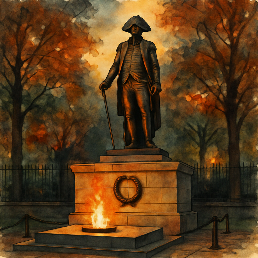Illustration of Tomb of the Unknown Soldier of the American Revolution