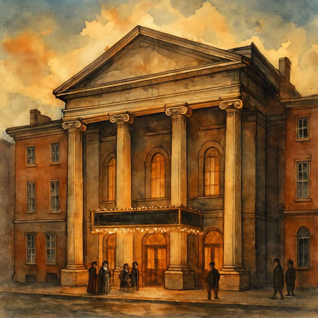 Illustration of Walnut Street Theatre