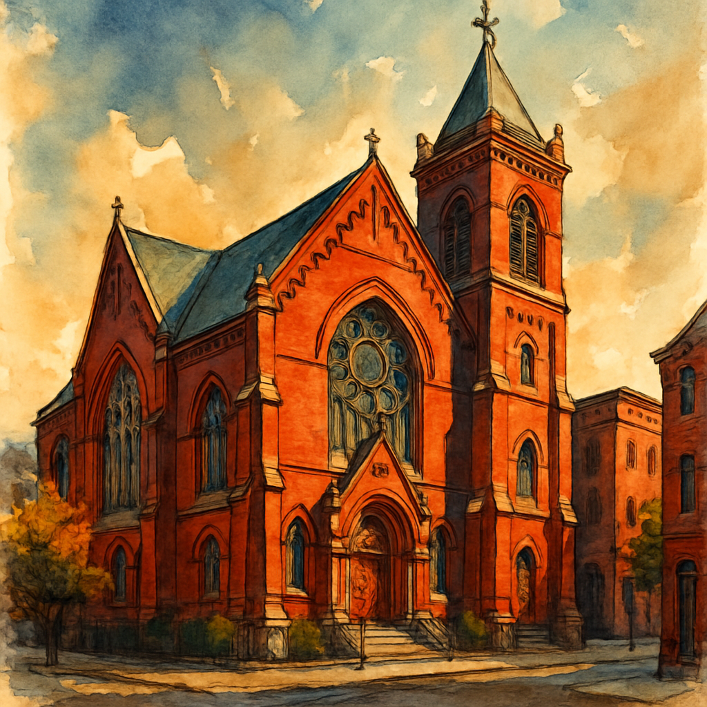 Illustration of Mother Bethel A.M.E. Church